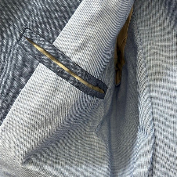 Boys' Thompson Light Blue Linen- Cotton Suit Jacket Style B7728 - Picture 7 of 7